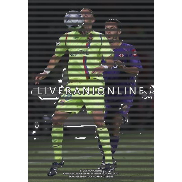 Lione (FRA) 18-09-2008 Champions League 2008/09 olympique Lyonnaise-fiorentina 2:2 nella foto karim benzema e luciano zauri ph marco luzzani/ag aldo liverani s.a.s.