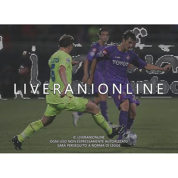 Lione (FRA) 18-09-2008 Champions League 2008/09 olympique Lyonnaise-fiorentina 2:2 nella foto zdravko kuzmanovic e kim kallstrom ph marco luzzani/ag aldo liverani s.a.s.