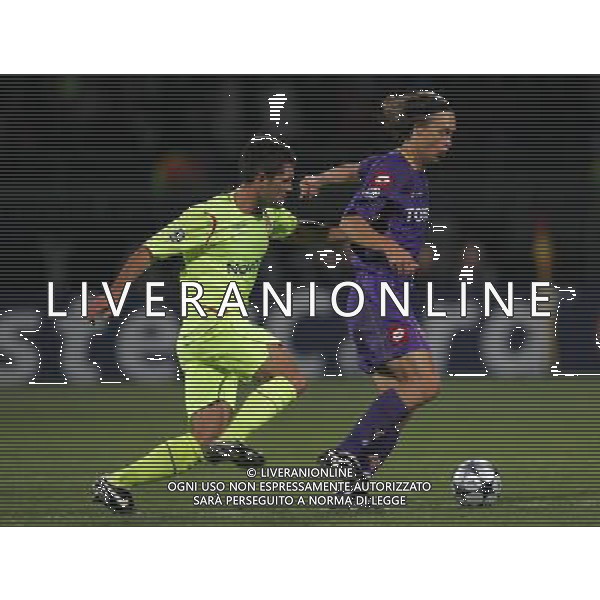 Lione (FRA) 18-09-2008 Champions League 2008/09 olympique Lyonnaise-fiorentina 2:2 nella foto jeremy toulalan e per koldrup ph marco luzzani/ag aldo liverani s.a.s.