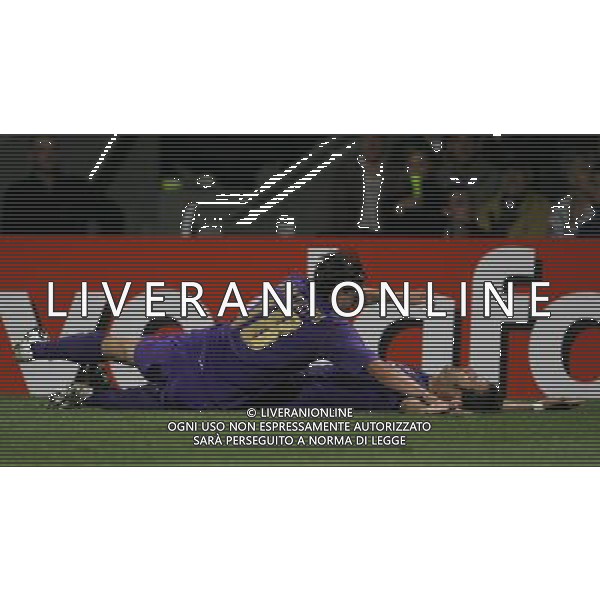 Lione (FRA) 18-09-2008 Champions League 2008/09 olympique Lyonnaise-fiorentina 2:2 nella foto alberto gilardino esulta dopo il 2 gol ph marco luzzani/ag aldo liverani s.a.s.