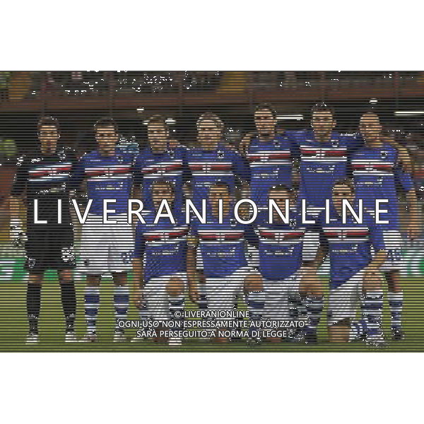 ©Manuele Viganti/Press Photo 18-09-2008 Genova Sport Calcio Sampdoria Kaunas Coppa Uefa 2008/2009 Nella foto: la formazione della samp 2008/2009 ag aldo liverani