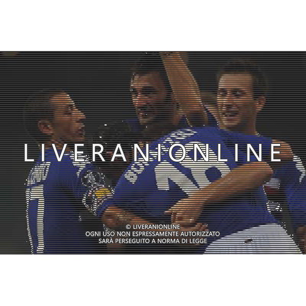 ©Manuele Viganti/Press Photo 18-09-2008 Genova Sport Calcio Sampdoria Kaunas Coppa Uefa 2008/2009 Nella foto: esultanza gol cassano ag aldo liverani