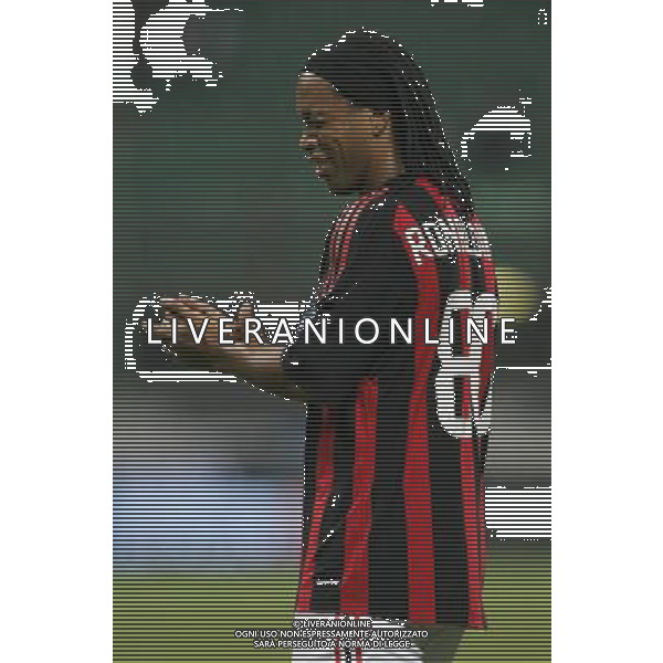 Milan - Zurigo Coppa Uefa 18/09/2008 nela foto ronaldinho fa\' l\'occhiolino a marco borriello ph luzzani/Ag. Aldo Liverani Sas