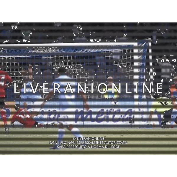 SSC Napoli Vs Benfica - 18/09/2008 - Stadio San Paolo - Coppa Uefa CUP 2008/2009 nella foto: il gol dI Denis del 2 a 1 ph. Corradetti / ag. Aldo LIVERANI