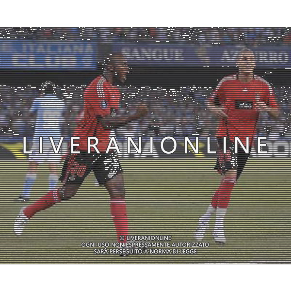 SSC Napoli Vs Benfica - 18/09/2008 - Stadio San Paolo - Coppa Uefa CUP 2008/2009 nella foto: esultanza dopo il gol di David Suazo ph. Corradetti / ag. Aldo LIVERANI