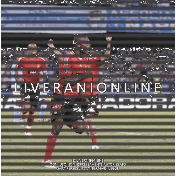 SSC Napoli Vs Benfica - 18/09/2008 - Stadio San Paolo - Coppa Uefa CUP 2008/2009 nella foto: esultanza dopo il gol di David Suazo ph. Corradetti / ag. Aldo LIVERANI