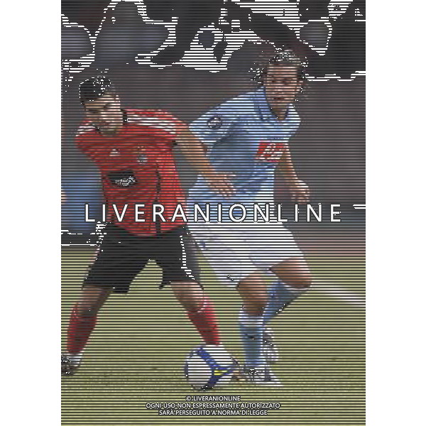Napoli - 18/09/2008 - Stadio San Paolo - Uefa CUP 2008/2009 - SSC Napoli Vs Benfica - nella foto: Manuele BLASI e Reyes ph. Corradetti / ag. Aldo LIVERANI