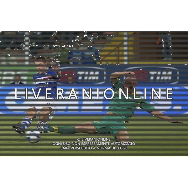 Sampdoria - Kaunas Coppa Uefa 2008/2009 18-09-2008 Genova Nella foto: il Gol di Antonio Cassano ©Manuele Viganti/Press Photo/Ag. Aldo Liverani