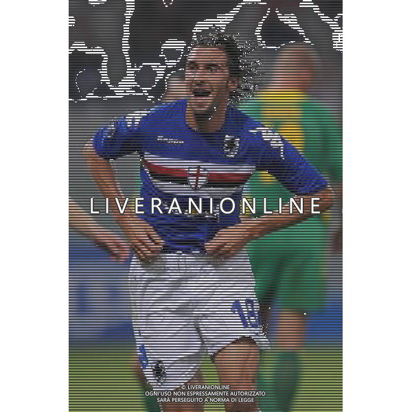 Sampdoria - Kaunas Coppa Uefa 2008/2009 18-09-2008 Genova Nella foto: Esultanza di Emiliano Bonazzoli dopo il gol ©Manuele Viganti/Press Photo/Ag. Aldo Liverani