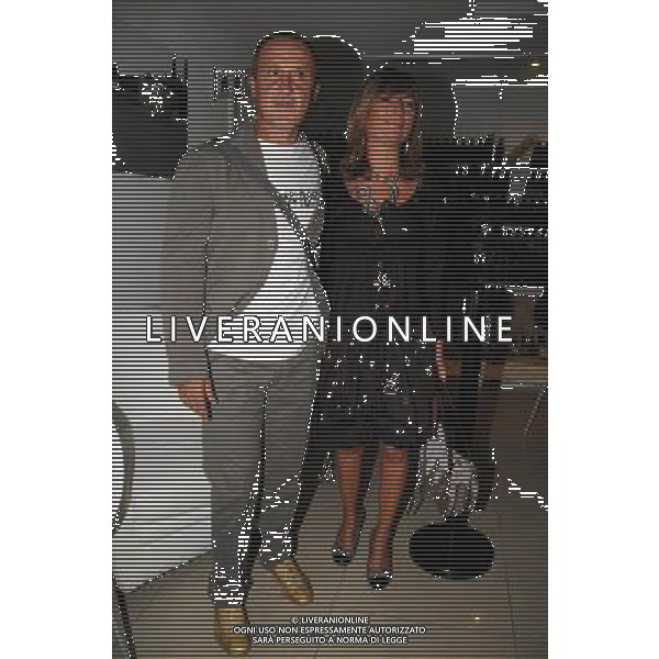 PRESENTAZIONE DELLE NUOVE MAGLIE DELLE SQUADRE FEMMINILI E MASCHILI DELLA LAZIO VOLLEY AL WHITE DI ROMA NELLA FOTO: DELIO ROSSI CON LA MOGLIE MARIA ROSARIA © MASSIMO BRUNI - AG. ALDO LIVERANI SAS
