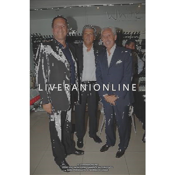 PRESENTAZIONE DELLE NUOVE MAGLIE DELLE SQUADRE FEMMINILI E MASCHILI DELLA LAZIO VOLLEY AL WHITE DI ROMA NELLA FOTO: PINO CAPUA - GIORGIO D\'ARPINO - LUIGI POCATERRA © MASSIMO BRUNI - AG. ALDO LIVERANI SAS