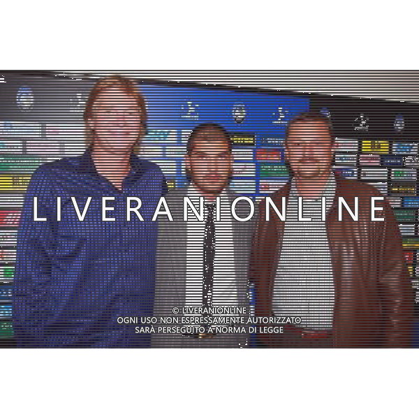 Presentazione del XIV trofeo Bortolotti a Zingonia (Bg) 22/09/2008 nella foto Glen Peter Stromberg, alessandro ruggeri presidente atalanta e Umberto Bortolotti ph pasinetti/Ag. Aldo Liverani Sas