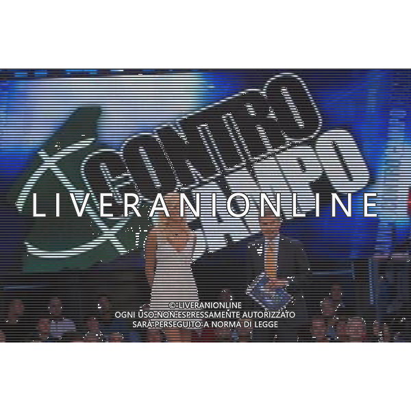 TRASMISSIONE TELEVISIVA\'CONTROCAMPO\' NELLA FOTO CRISTINA CHIABOTTO ALBERTO BRANDI AG ALDO LIVERANI 