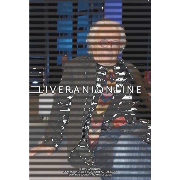 TRASMISSIONE TELEVISIVA\'CONTROCAMPO\' NELLA FOTO GIAMPIERO MUGHINI AG ALDO LIVERANI 