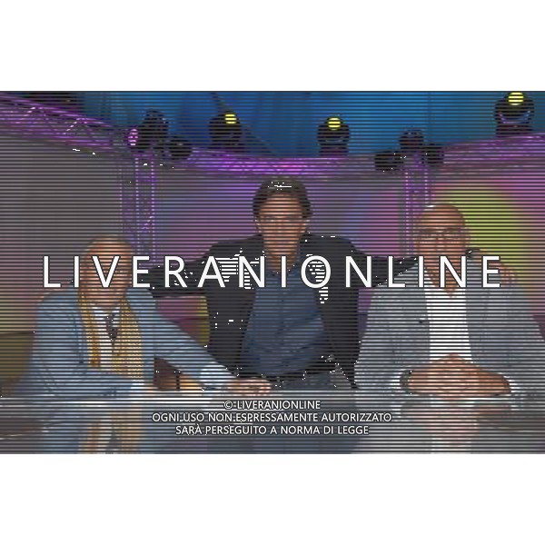 TRASMISSIONE TELEVISIVA\'GUIDA AL CAMPIONATO\' nella foto MAURIZIO MOSCA MINO TAVERI CICCIO GRAZIANI AG ALDO LIVERANI