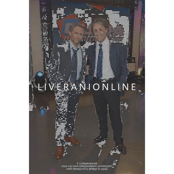 TRASMISSIONE TELEVISIVA\'GUIDA AL CAMPIONATO\' nella foto ENZO SAVI (massimo moratti) ANTONIO MONTIERI (jose mourinho) AG ALDO LIVERANI