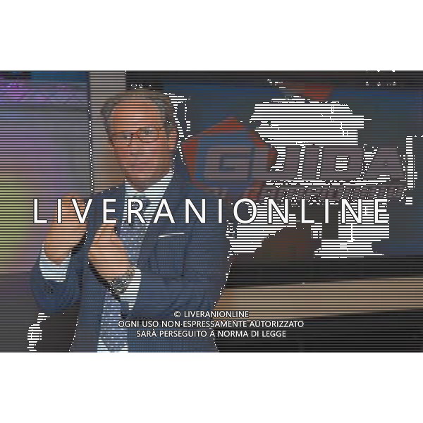 TRASMISSIONE TELEVISIVA\'GUIDA AL CAMPIONATO\' nella foto DAVIDE PRATELLI (franco ordine) AG ALDO LIVERANI