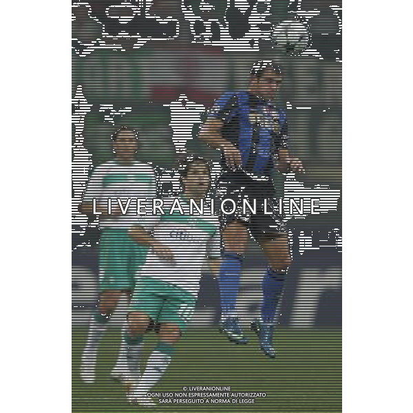 Inter - Werder Brema Champions League 01/10/2008 nella foto dejan stankovic e diego ph Luzzani/Ag. Aldo Liverani Sas