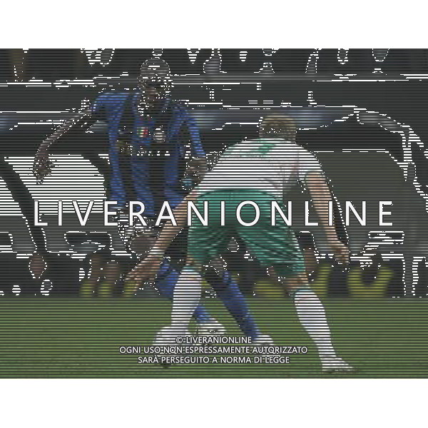 Inter - Werder Brema Champions League 01/10/2008 nella foto mario balotelli e prodl ph Luzzani/Ag. Aldo Liverani Sas