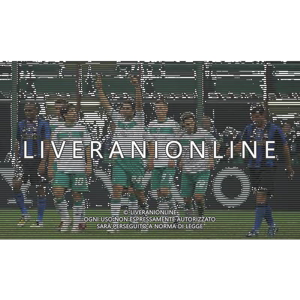 Inter - Werder Brema Champions League 01/10/2008 nella foto esultanza dopo il gol del pareggio di pizarro ph Luzzani/Ag. Aldo Liverani Sas