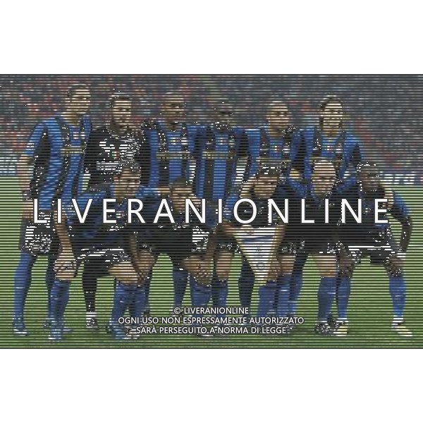 Milano 01-10-2009 champions league 2008/09 inter-werder brema 1:1 nella foto formazione inter ph marco luzzani/ag aldo liverani s.a.s.