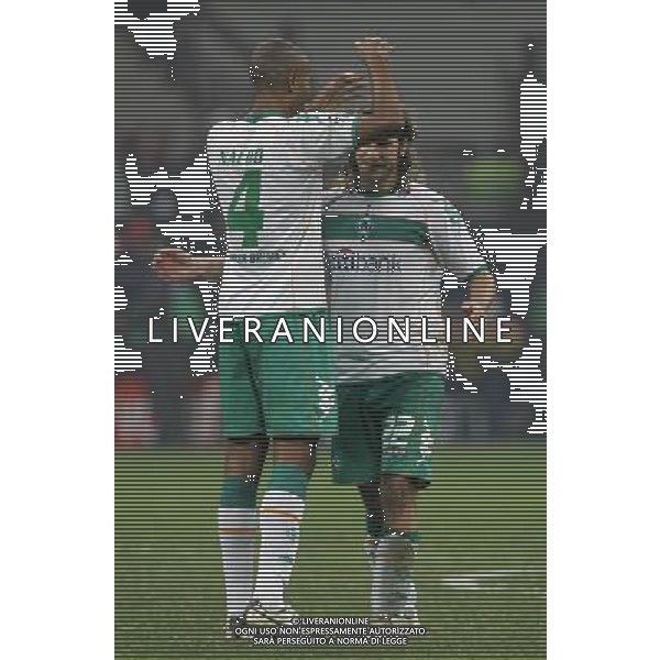 Milano 01-10-2009 champions league 2008/09 inter-werder brema 1:1 nella foto torsten frings e naldo esultano a fine gara ph marco luzzani/ag aldo liverani s.a.s.