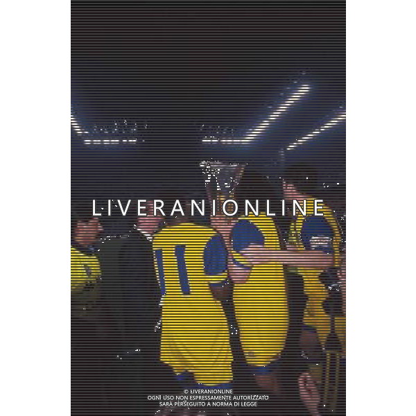 ARCHIVIO s.siro MILANO 17/05/199 finale COPPA uefa PARMA- juventus 1-1 NELLA FOTO couto fernando e fausto asprilla RETROSPETTIVA