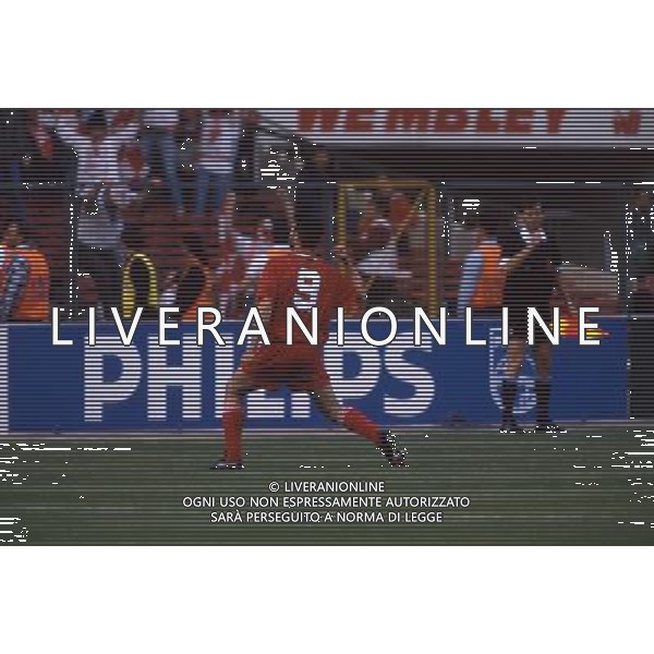 ARCHIVIO Wembley (Londra) 12/05/1993 finale COPPA DELLE COPPE PARMA- ANVERSA: 3-1 NELLA FOTO ESULTANZA GIOCATORE ANVERSA RETROSPETTIVA
