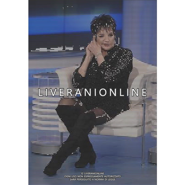 ROMA, 1 OTTOBRE 2008 PORTA A PORTA: SERATA PER LIZA MINNELLI NELLA FOTO: LIZA MINNELLI © AG. ALDO LIVERANI SAS