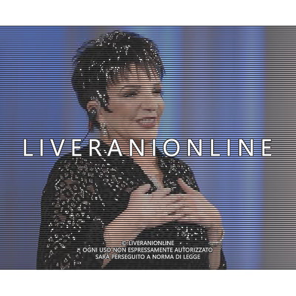 ROMA, 1 OTTOBRE 2008 PORTA A PORTA: SERATA PER LIZA MINNELLI NELLA FOTO: LIZA MINNELLI © AG. ALDO LIVERANI SAS