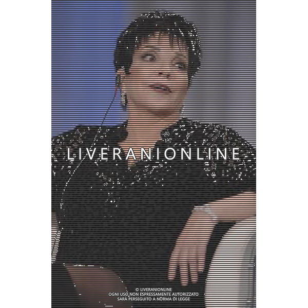 ROMA, 1 OTTOBRE 2008 PORTA A PORTA: SERATA PER LIZA MINNELLI NELLA FOTO: LIZA MINNELLI © AG. ALDO LIVERANI SAS