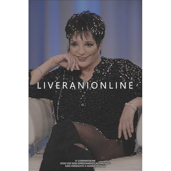 ROMA, 1 OTTOBRE 2008 PORTA A PORTA: SERATA PER LIZA MINNELLI NELLA FOTO: LIZA MINNELLI © AG. ALDO LIVERANI SAS