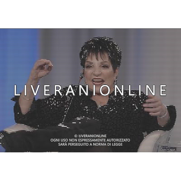 ROMA, 1 OTTOBRE 2008 PORTA A PORTA: SERATA PER LIZA MINNELLI NELLA FOTO: LIZA MINNELLI © AG. ALDO LIVERANI SAS