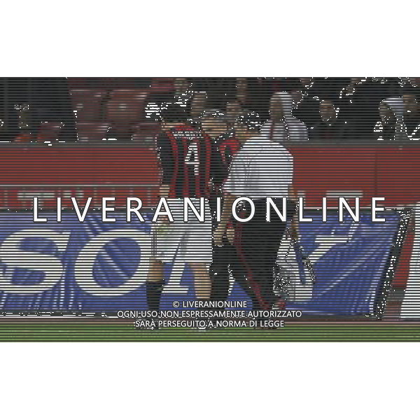 Zurigo - Milan Coppa Uefa 02/10/2008 nella foto kakha kaladze esce dal campo infortunato ph Luzzani/Ag. Aldo Liverani Sas