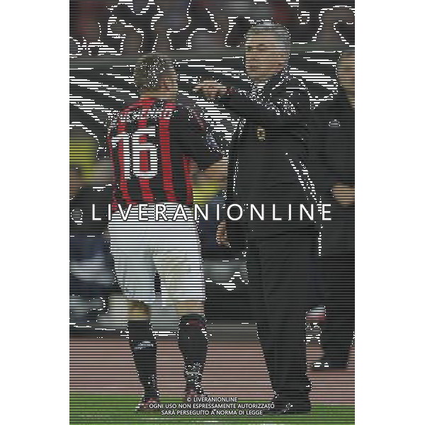 zurigo (CH) 02-1\'-2008 Coppa Uefa 2008-09 zurigo-milan 0-1 nella foto anriy shevchenko esulta dopo il gol con carlo ancelotti ph marco luzzani/ag. aldo liverani s.a.s. 