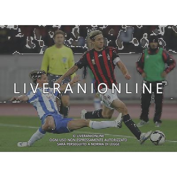 zurigo (CH) 02-1\'-2008 Coppa Uefa 2008-09 zurigo-milan 0-1 nella foto massimo ambrosini e dusan djuric ph marco luzzani/ag. aldo liverani s.a.s. 