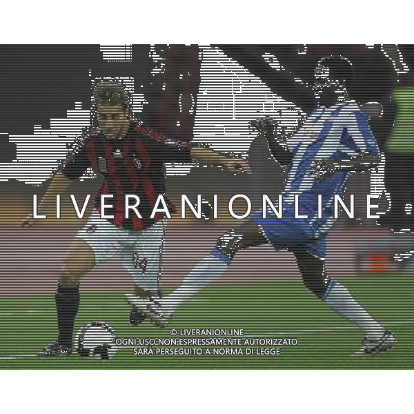 zurigo (CH) 02-1\'-2008 Coppa Uefa 2008-09 zurigo-milan 0-1 nella foto onyekachi okonkwo e mathieu flamini ph marco luzzani/ag. aldo liverani s.a.s. 