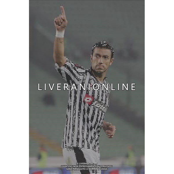 UDINE 02-10-08/01/2007 COPPA WEFFA UDINESE-BORUSSIA DORTMUND NELLA FOTO:QUAGLIARELLA ESULTA DOPO AVER CALCIATO IL RIGORE FOTO PAOLA GARBUIO/AG.ALDO LIVERANI