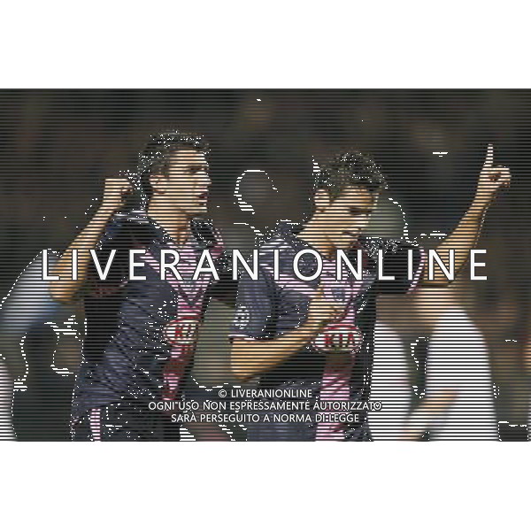 esultanza di FERNANDO e Yoann GOURCUFF - 01.10.2008 - Bordeaux / AS Roma - UEFA Champions League Photo : Romain Perrocheau / Icon Sport/Ag. Aldo Liverani sas - ITALY ONLY -