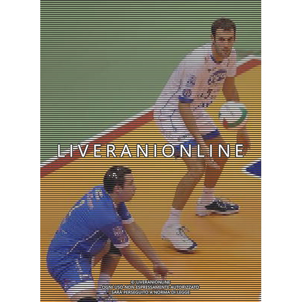 Lega Volley Serie A1 TIM 2008/2009 2°Giornata Forlì - 05.10.2008 Yoga Forlì-Sisley Treviso Nella Foto:PATRIARCA GIUSEPPE-HENNO HUBERT /Ph.Vitez-Ag. Aldo Liverani