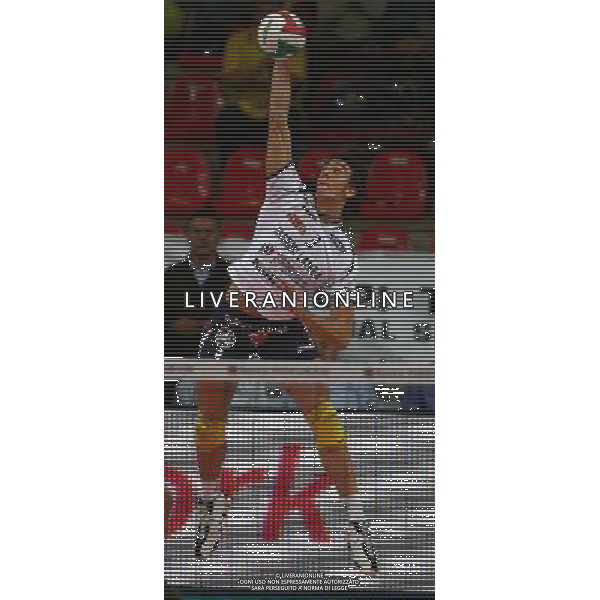 Foto Aldo Liverani/Luca Ghidoni Verona 05/10/2008 Campionato di Pallavolo serie A1 2008-2009 Marmi Lanza Verona-Trentino Volley Nella foto Simone Parodi