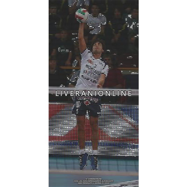 Foto Aldo Liverani/Luca Ghidoni Verona 05/10/2008 Campionato di Pallavolo serie A1 2008-2009 Marmi Lanza Verona-Trentino Volley Nella foto Daniele Sottile