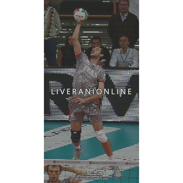 Foto Aldo Liverani/Luca Ghidoni Verona 05/10/2008 Campionato di Pallavolo serie A1 2008-2009 Marmi Lanza Verona-Trentino Volley Nella foto Krasimir Stefanov
