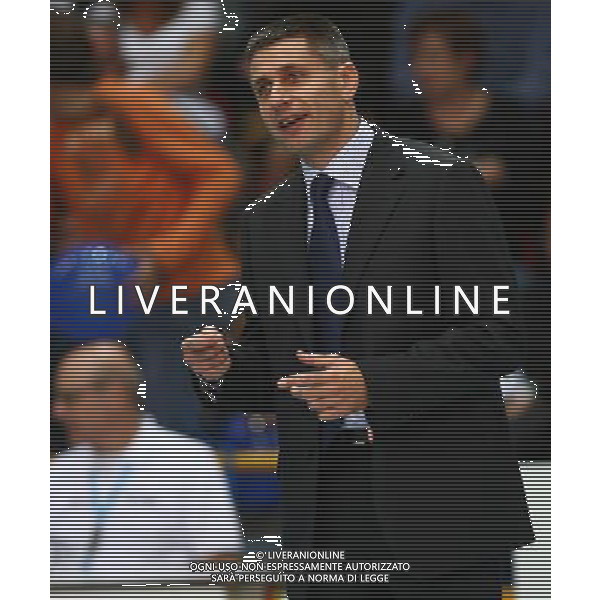 Foto Aldo Liverani/Luca Ghidoni Verona 05/10/2008 Campionato di Pallavolo serie A1 2008-2009 Marmi Lanza Verona-Trentino Volley Nella foto Radostin Stoytchev