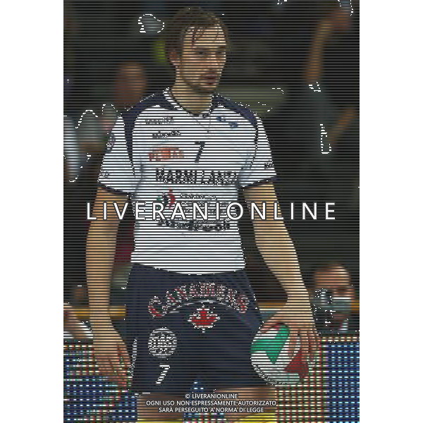 Foto Aldo Liverani/Luca Ghidoni Verona 05/10/2008 Campionato di Pallavolo serie A1 2008-2009 Marmi Lanza Verona-Trentino Volley Nella foto Michal Lasko