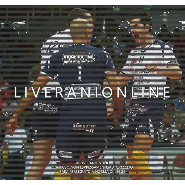 Foto Aldo Liverani/Luca Ghidoni Verona 05/10/2008 Campionato di Pallavolo serie A1 2008-2009 Marmi Lanza Verona-Trentino Volley Nella foto l\'esultanza di Goran Maric