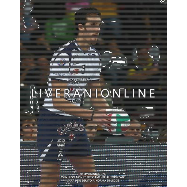 Foto Aldo Liverani/Luca Ghidoni Verona 05/10/2008 Campionato di Pallavolo serie A1 2008-2009 Marmi Lanza Verona-Trentino Volley Nella foto Andrea Semenzato