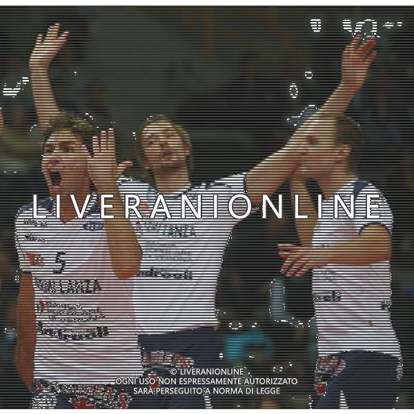 Foto Aldo Liverani/Luca Ghidoni Verona 05/10/2008 Campionato di Pallavolo serie A1 2008-2009 Marmi Lanza Verona-Trentino Volley Nella foto Daniele Sottile