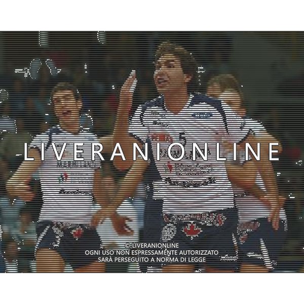 Foto Aldo Liverani/Luca Ghidoni Verona 05/10/2008 Campionato di Pallavolo serie A1 2008-2009 Marmi Lanza Verona-Trentino Volley Nella foto Daniele Sottile