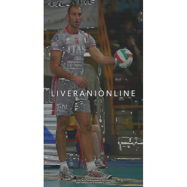 Foto Aldo Liverani/Luca Ghidoni Verona 05/10/2008 Campionato di Pallavolo serie A1 2008-2009 Marmi Lanza Verona-Trentino Volley Nella foto Cosimo Marco Piscopo